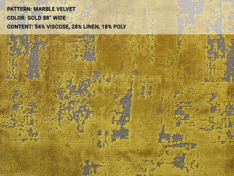 MARBLE VELVET fabric collection cover - Catania Silks